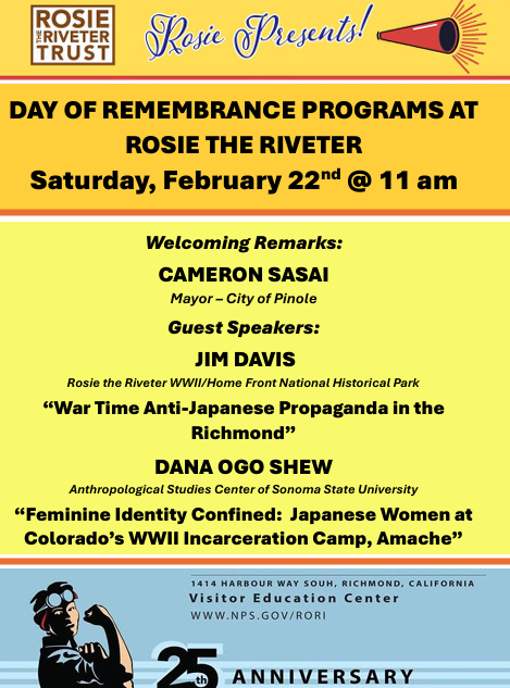 Saturday, February 22 beginning at 11am:  Day of Remembrance at the VC