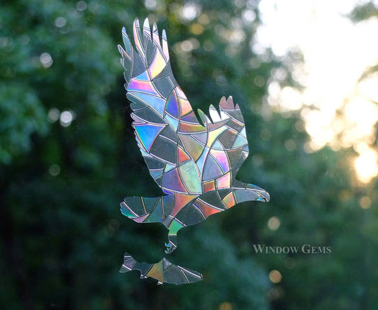 Eagles Prismatic Decals - Prevent Bird/Window Collisions