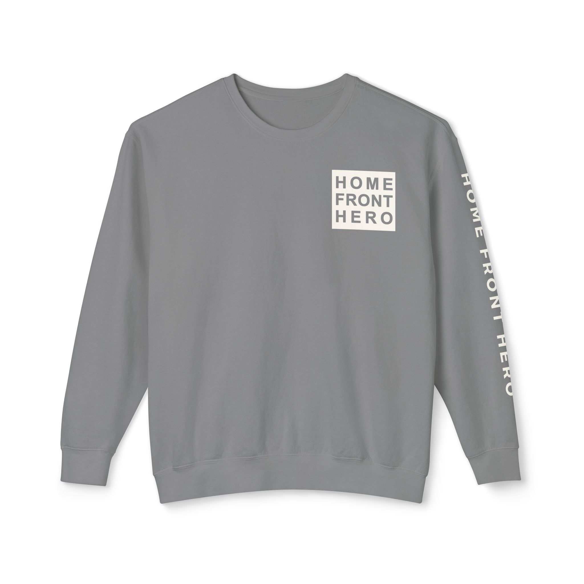 Minimal White Crewneck Sweatshirt