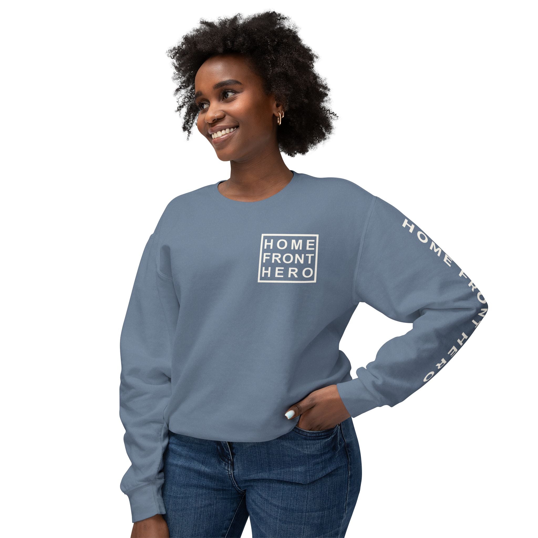 Minimal White Crewneck Sweatshirt
