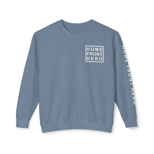Minimal White Crewneck Sweatshirt