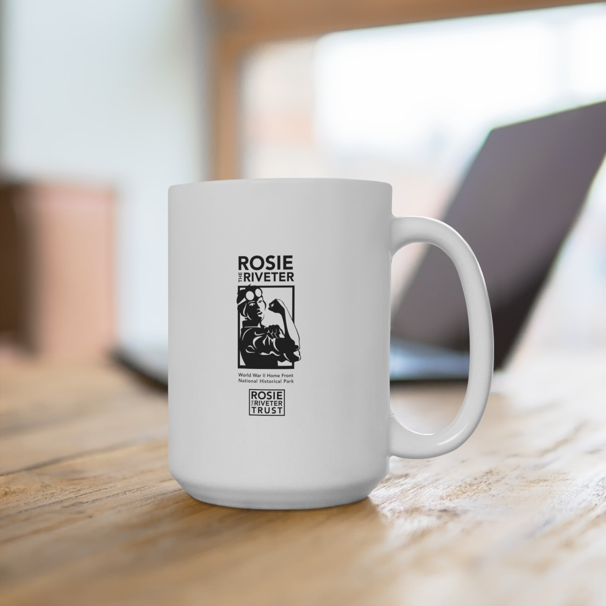 Rosie the Riveter with National Park Name Ceramic Mug