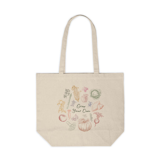 Victory Garden "Grow Your Own" Natural Canvas Tote