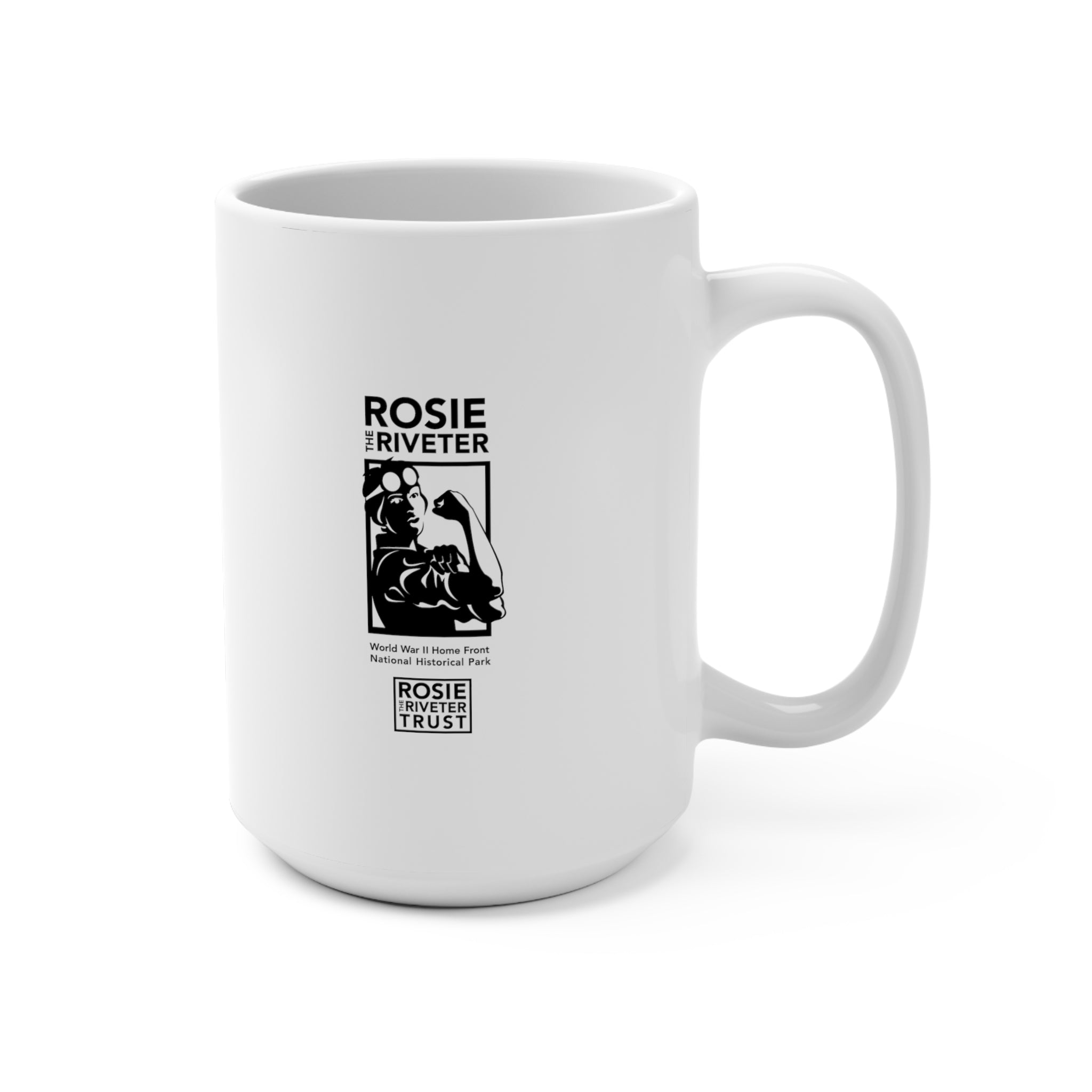 Rosie the Riveter with National Park Name Ceramic Mug