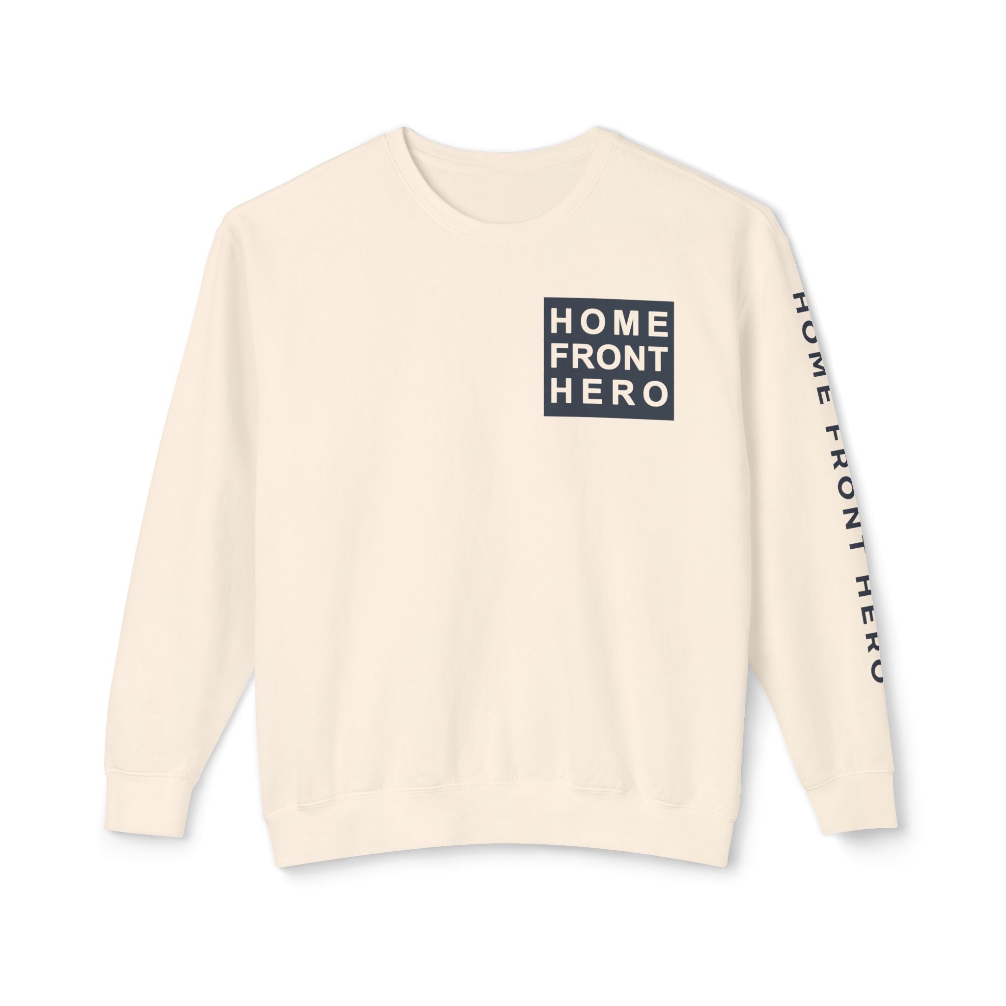 Minimal White Crewneck Sweatshirt