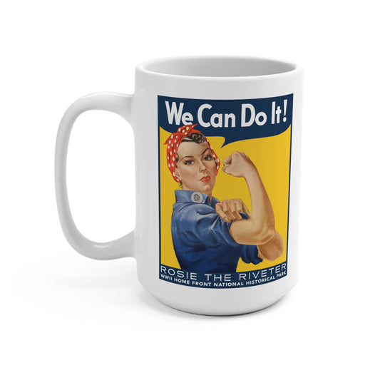 Rosie the Riveter with National Park Name Ceramic Mug