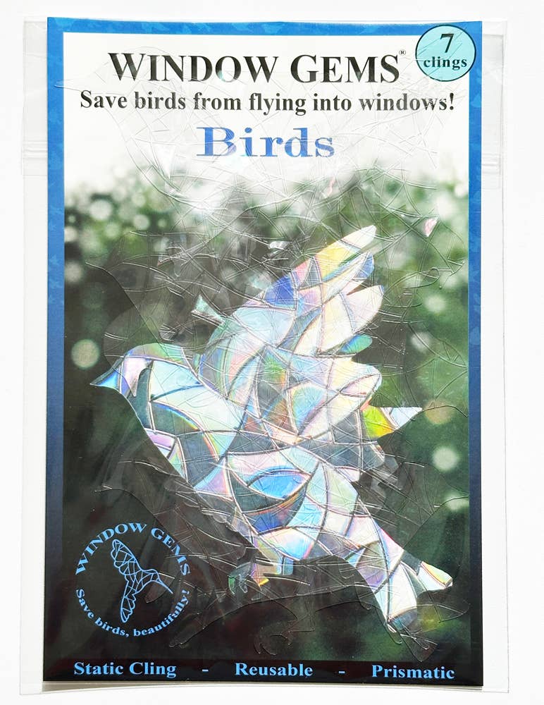 Bird Suncatcher Window Clings - Prismatic - Prevent Strikes