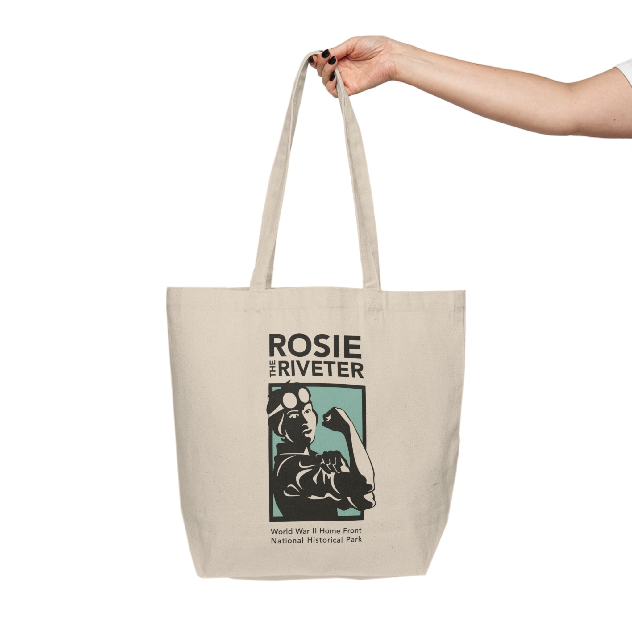 Rosie National Park Logo Canvas Tote