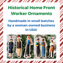 Load image into Gallery viewer, Handmade Rosie the Riveter Ornament
