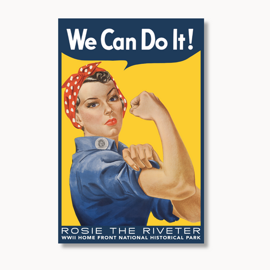 Rosie the Riveter with National Park Name Sticker