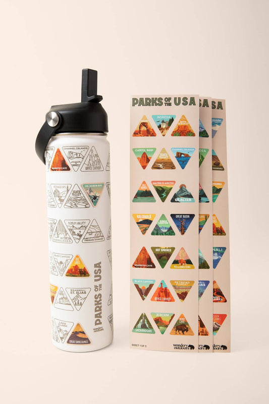 The Original Parks of the USA Bucket List Bottle 24oz: White