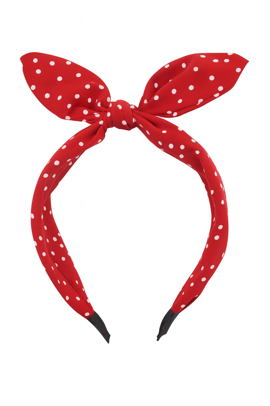 Polka Dot Knotted Headband