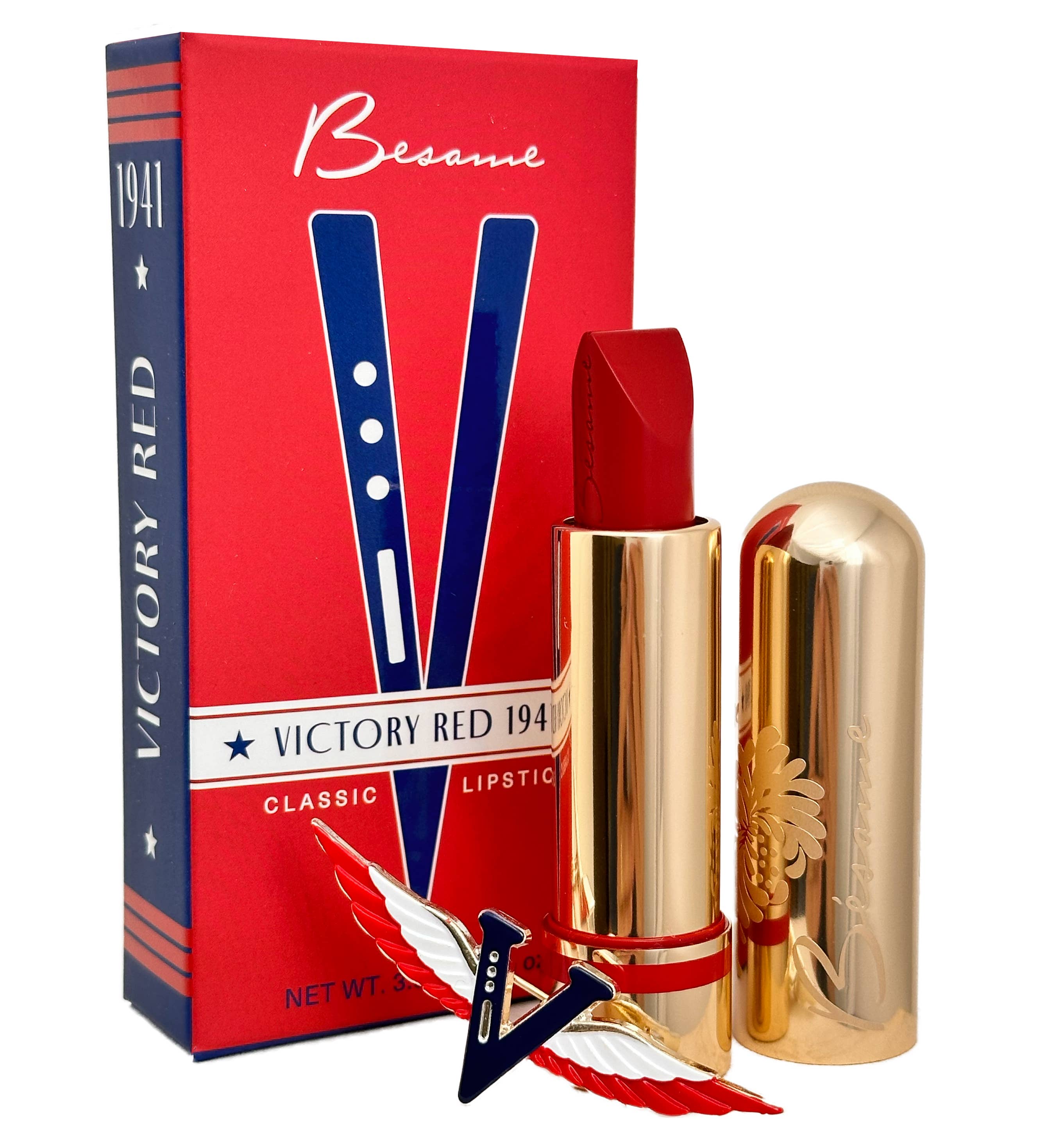 Victory Red Lipstick - 2025 Limited Edition with Victory Pin