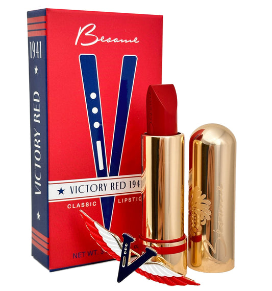 Victory Red Lipstick - 2025 Limited Edition with Victory Pin