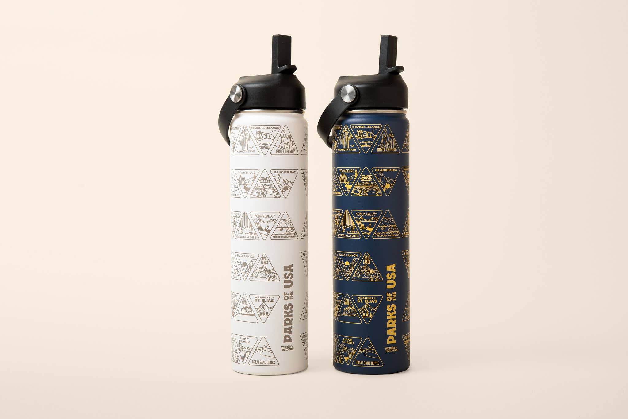 The Original Parks of the USA Bucket List Bottle 24oz: White