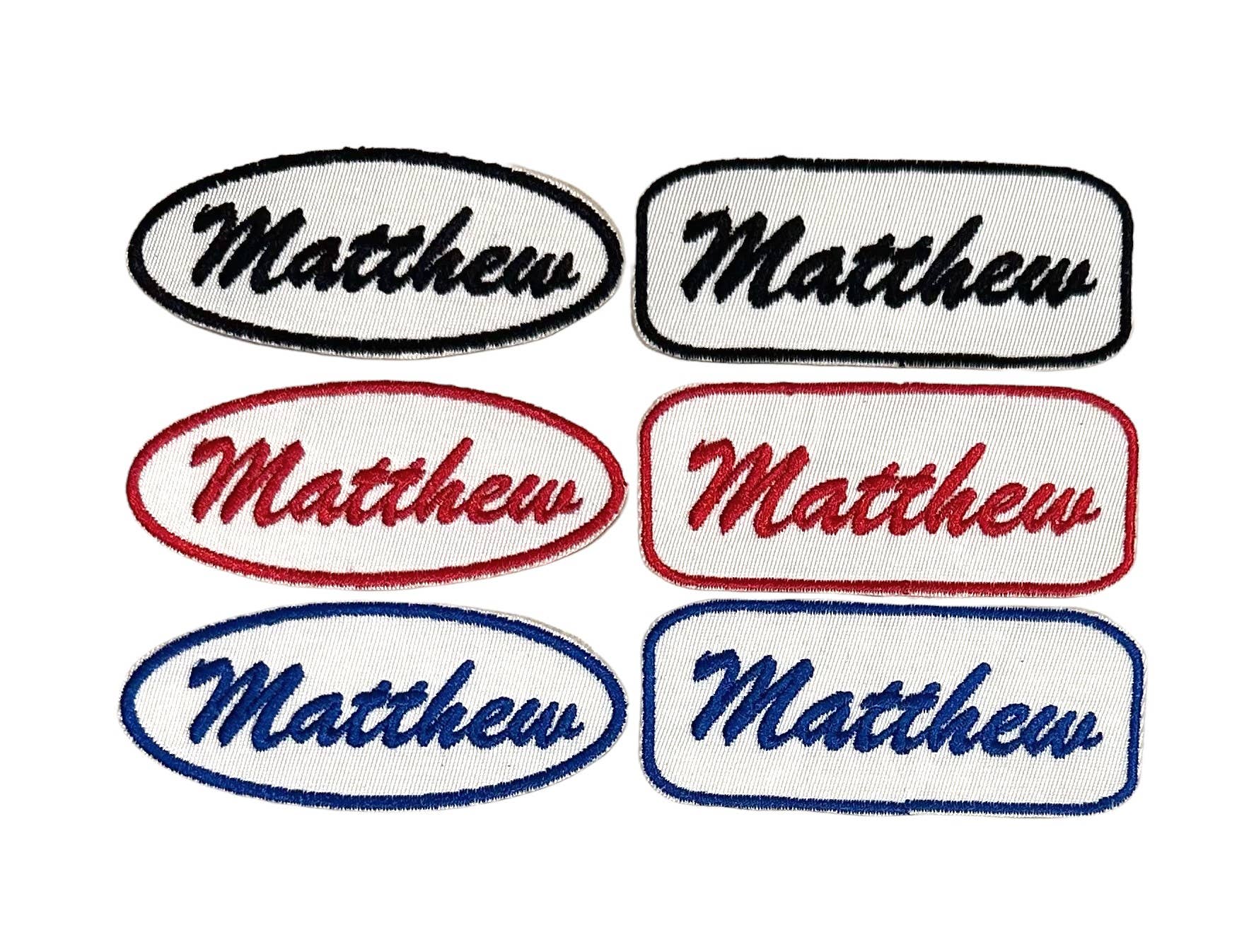 CUSTOM: Vintage Mechanic Name, Badge, Iron on Patch: Oval / 4