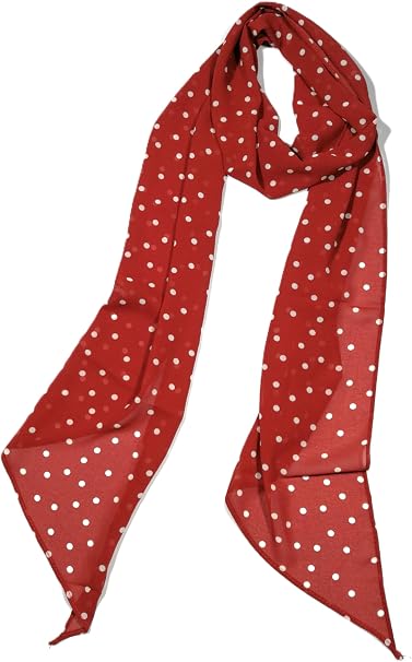 Rosie Polka Dots Skinny Scarf