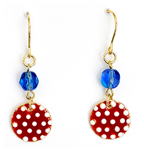 Polka Dot Charm Earrings