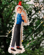 Load image into Gallery viewer, Handmade Rosie the Riveter Ornament
