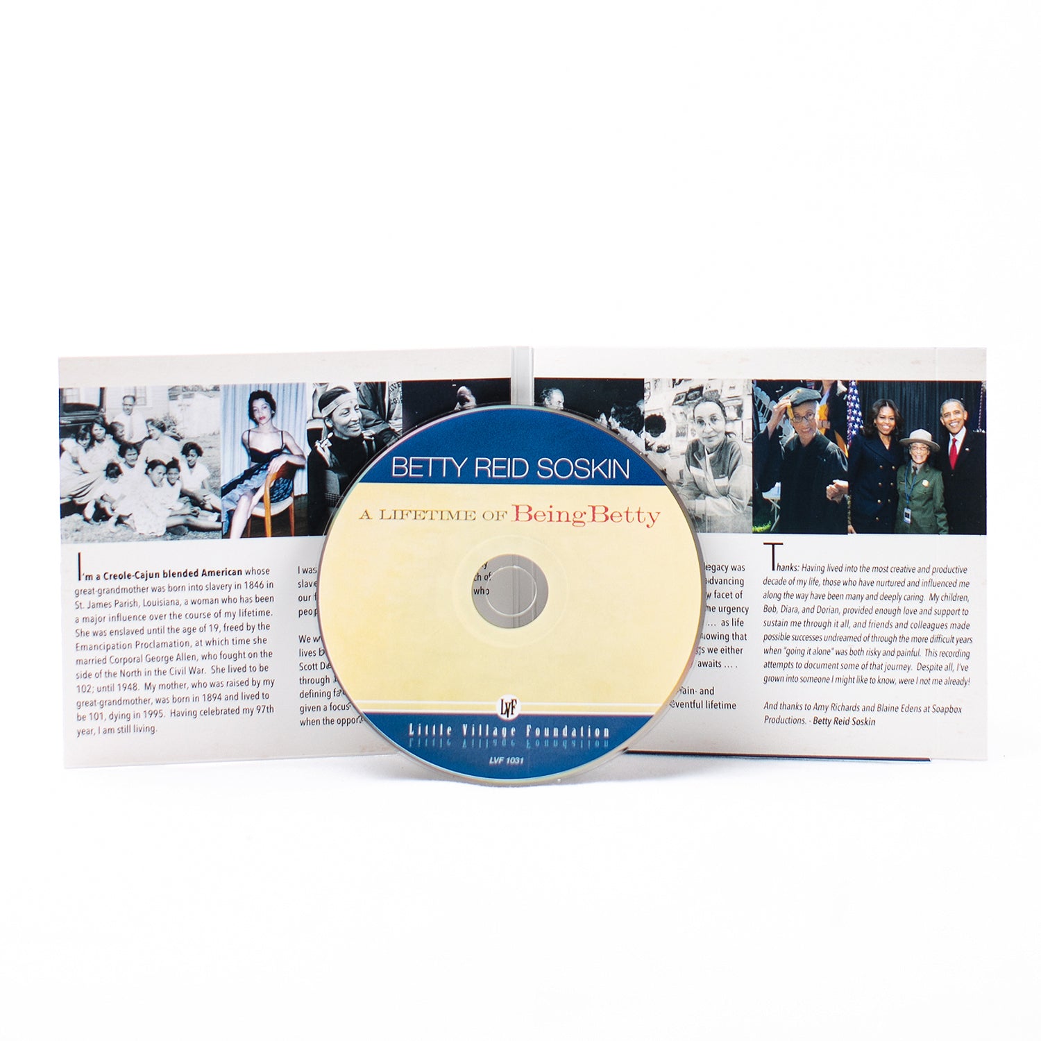 50% off  Betty Reid Soskin's A Lifetime of Being Betty - Live Presentation Audio Recording CD. Was $17