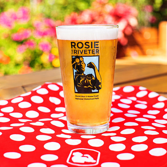 Rosie National Park Logo Pint Glass