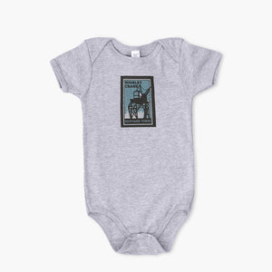 Baby Onesie with Whirley Crane