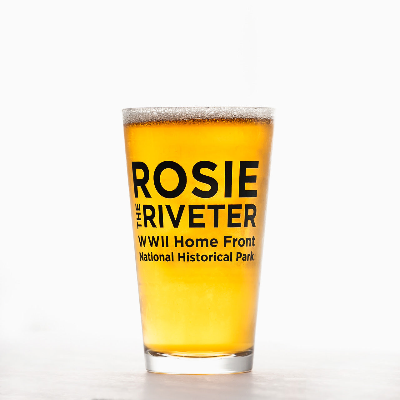 Rosie National Park Logo Pint Glass