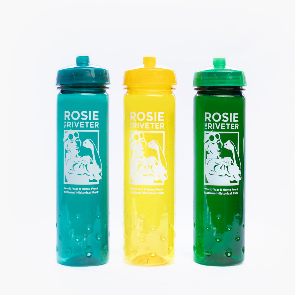 Rosie National Park Logo Plastic Water Bottle – Rosie the Riveter