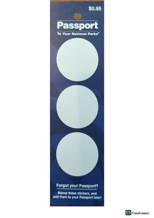 Passport Stampable Circle Stickers